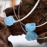 Raw Aquamarine Bracelet in S925 Silver